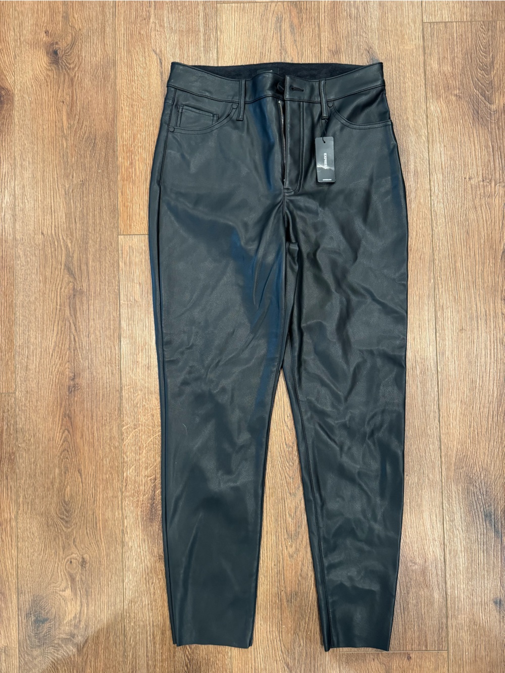 NWT: Express fleece Lined faux leather pants 8R